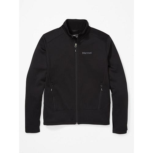 Marmot Fleece Black NZ - Olden Polartec Jackets Mens NZ9217306